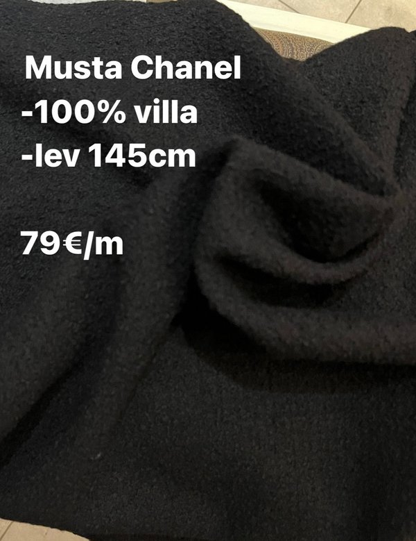 Musta ”Chanel-boucle”